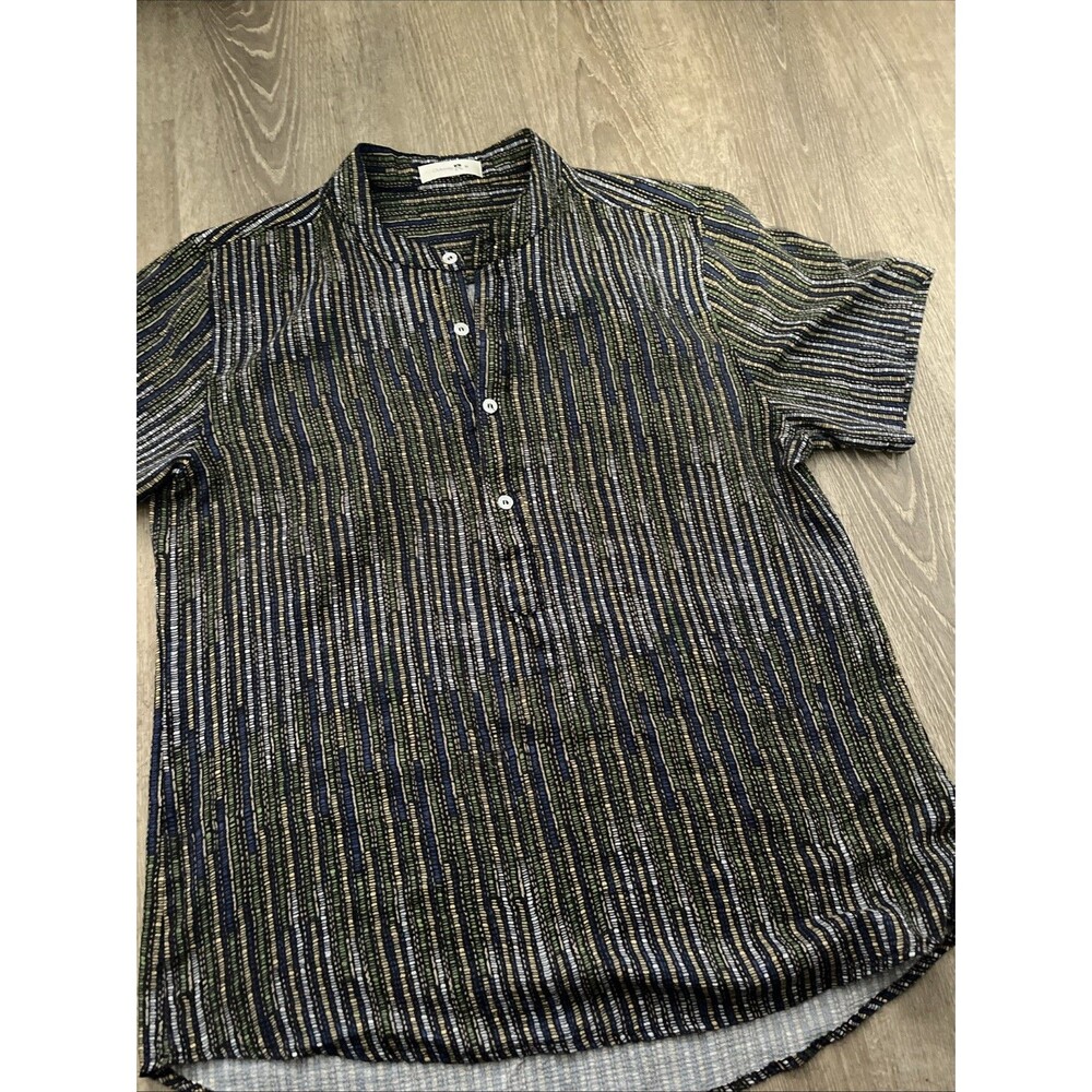 Charmkp R Men’s Half Button Down Shirt Size M